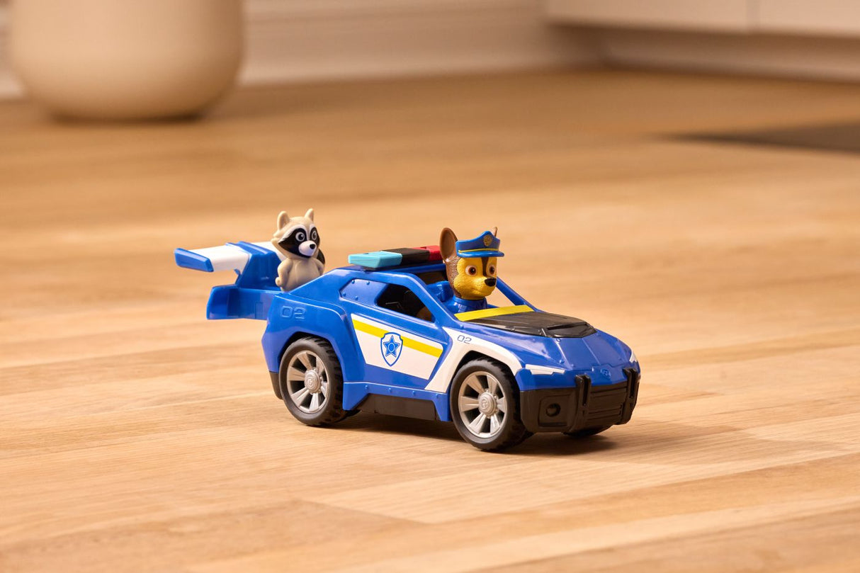 PATRULA CATELUSILOR CAUTARE SI SALVARE SET FIGURINA CHASE SI VEHICUL MASINA DE POLITIE