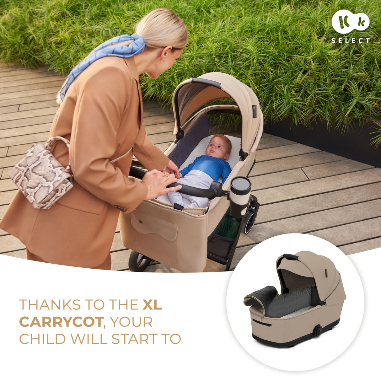 CARUCIOR KINDERKRAFT YOXI 3IN1 (MINK PRO) BEJ NISIP