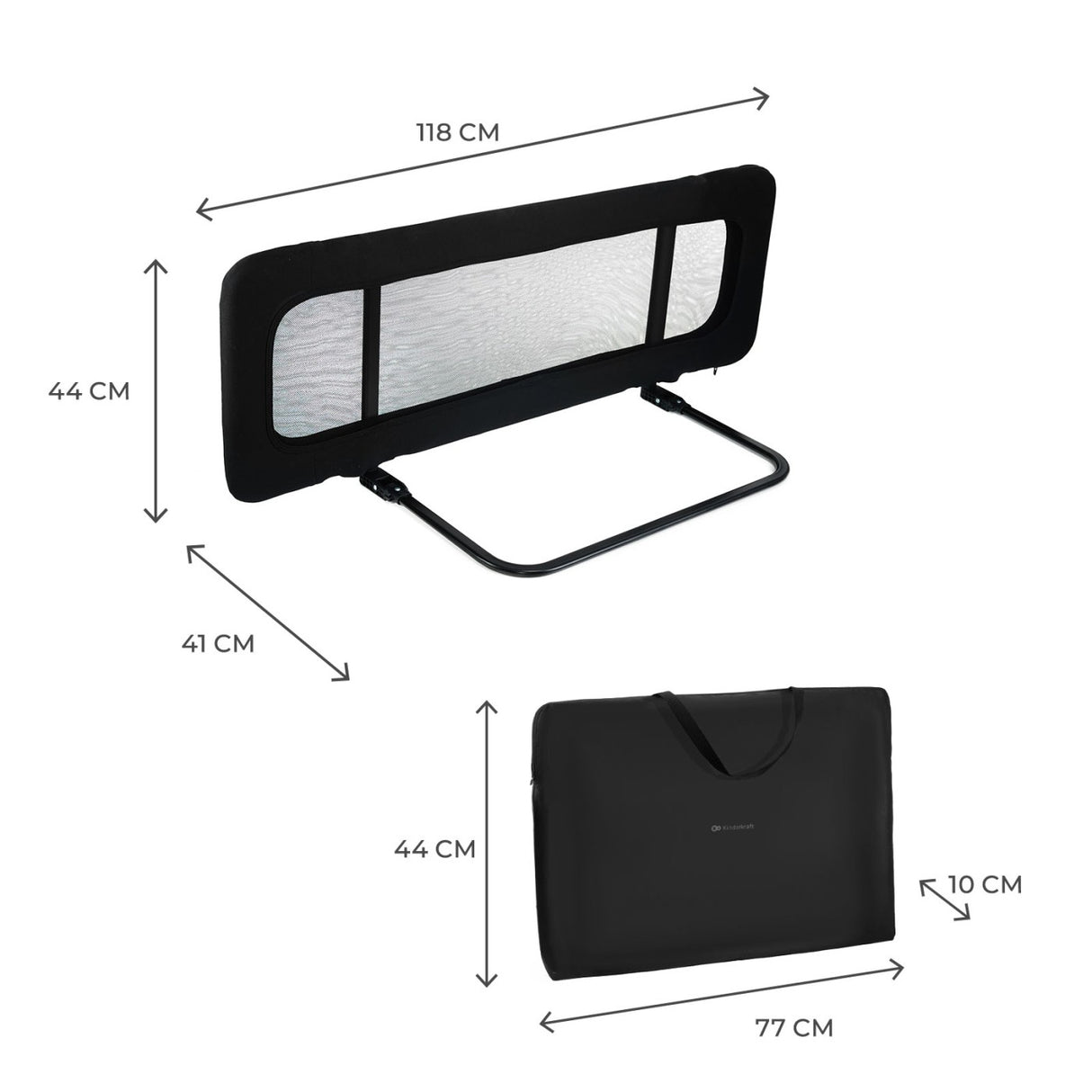 BARIERA DE PAT KINDERKRAFT GUARD AND DREAM BLACK