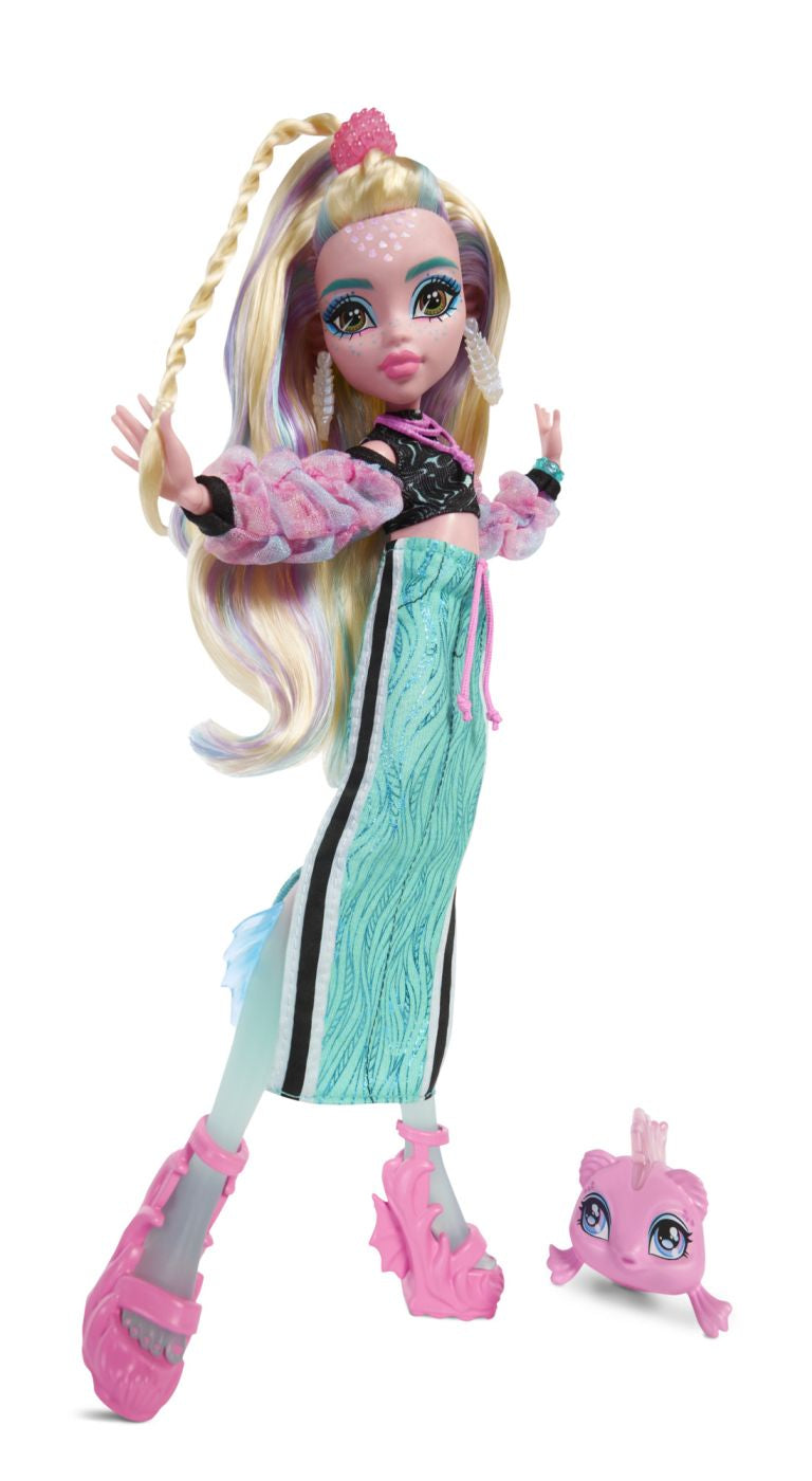 MONSTER HIGH PAPUSA LAGOONA BLUE CU ACCESORII