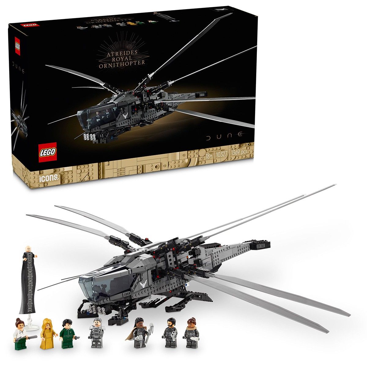 LEGO ICONS DUNE ATREIDES ROYAL ORNITHOPTER 10327