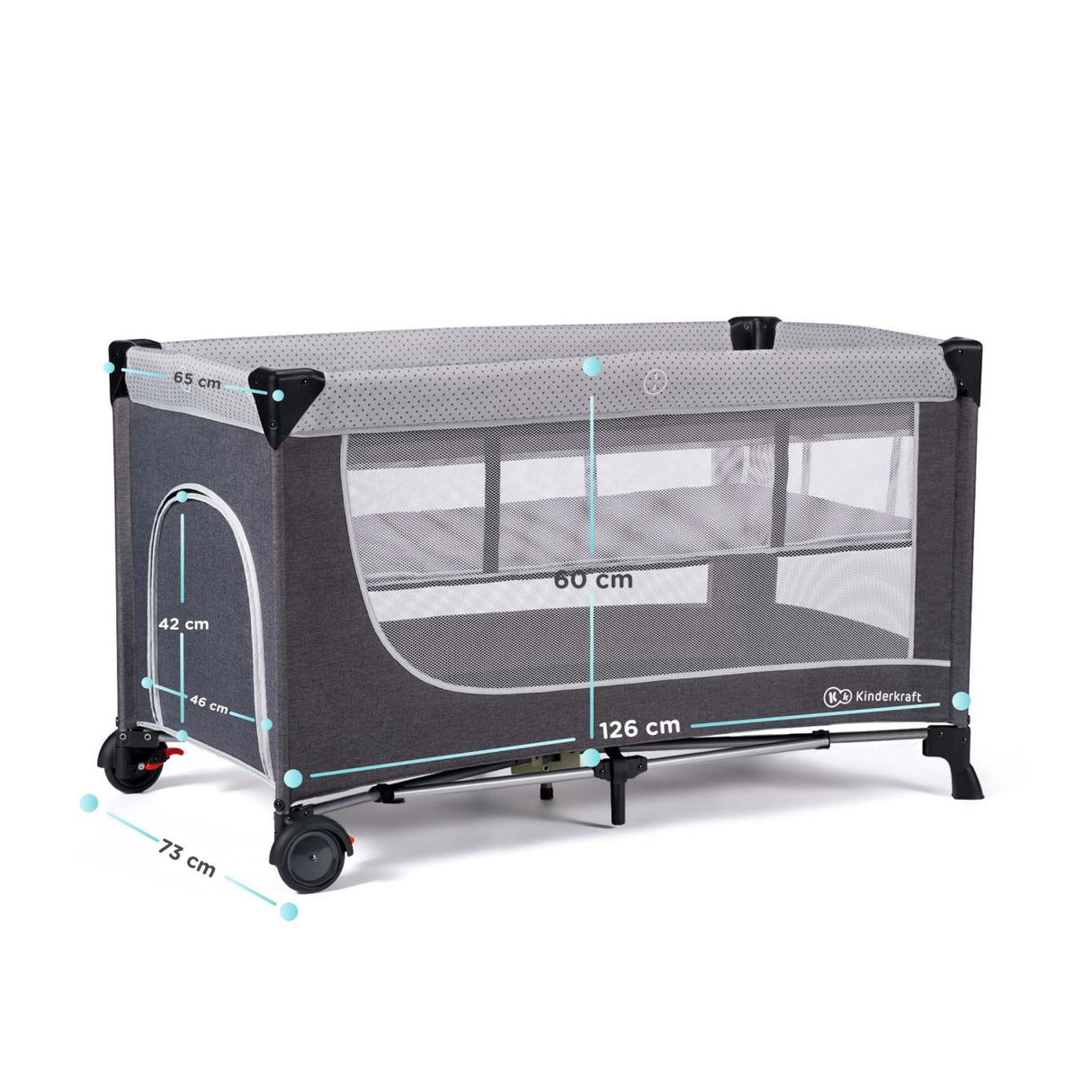 PATUT DE CALATORIE KINDERKRAFT LEODY, GREY