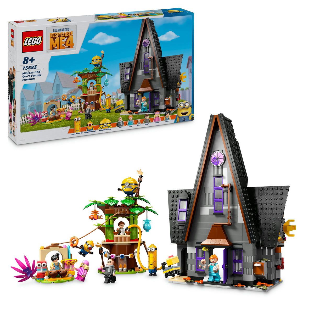 LEGO DESPICABLE ME4 RESEDINTA DE FAMILIE A LUI GRU SI A MINIONILOR 75583