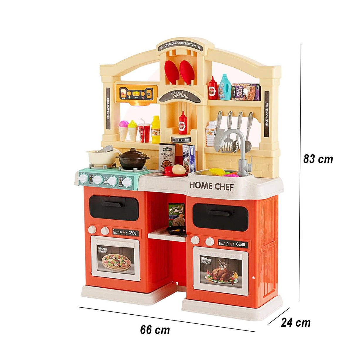 160° lighting and music; electric faucet with circulating water, misting, and bubbling functions (9*AA). - vivimall.ro