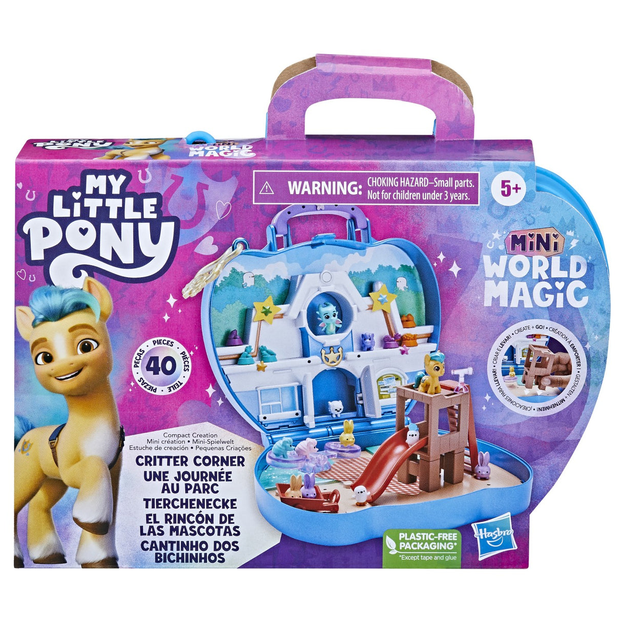 MY LITTLE PONY MINI WORLD MAGIC SET DE JOACA COMPACT CREATION CRITTER CORNER