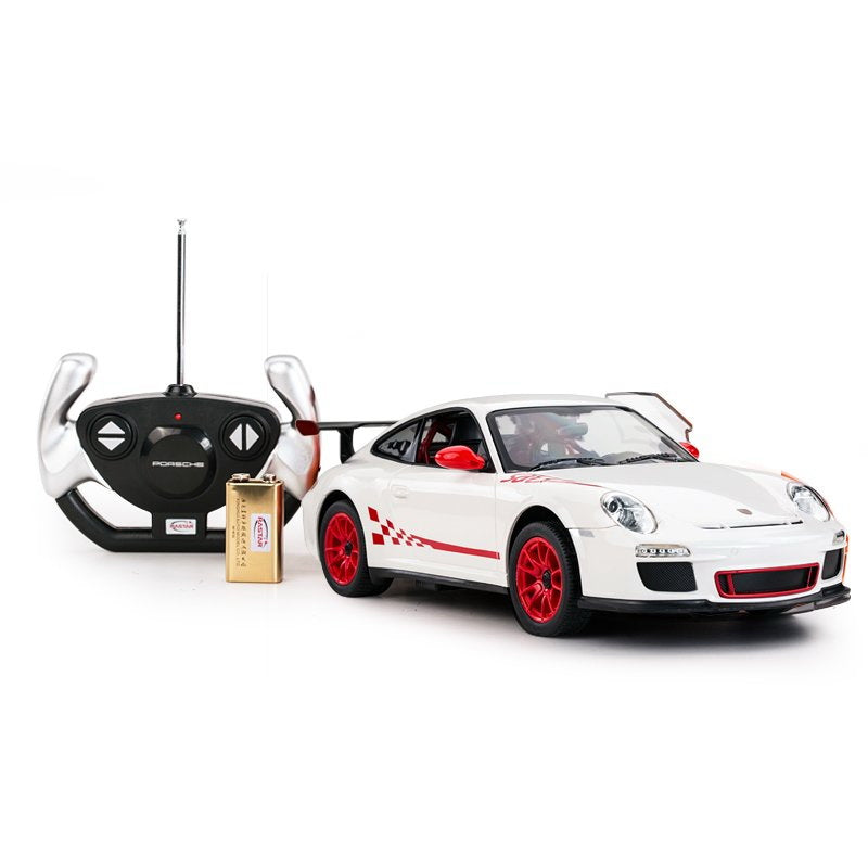 MASINA CU TELECOMANDA PORSCHE GT3 ALB CU SCARA 1 LA 14