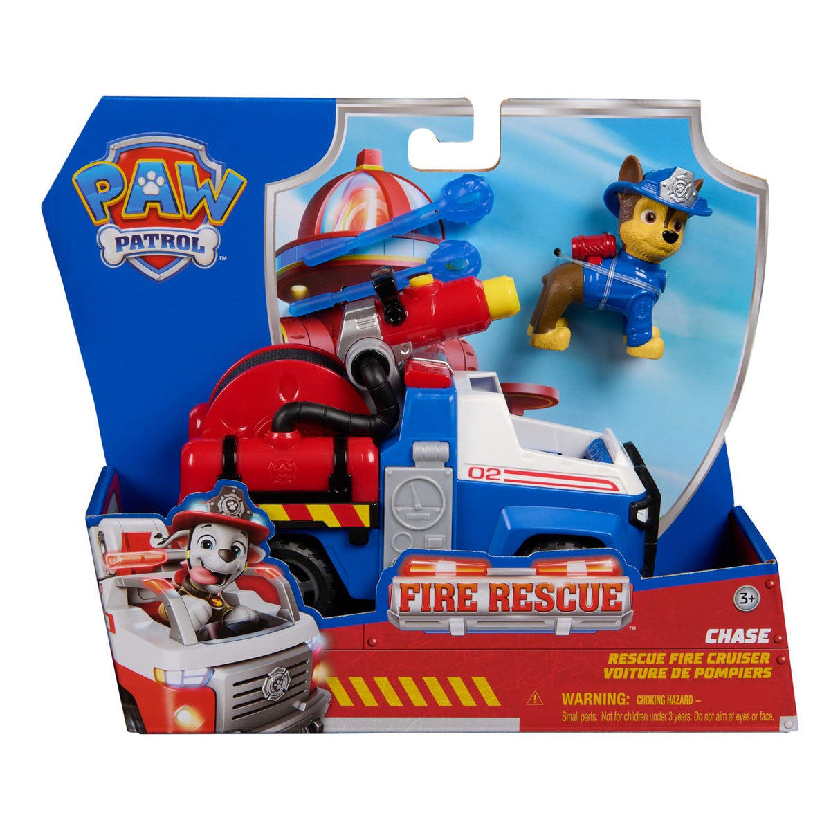 PATRULA CATELUSILOR VEHICUL DE SALVARE MASINA DE POMPIERI SI FIGURINA CHASE