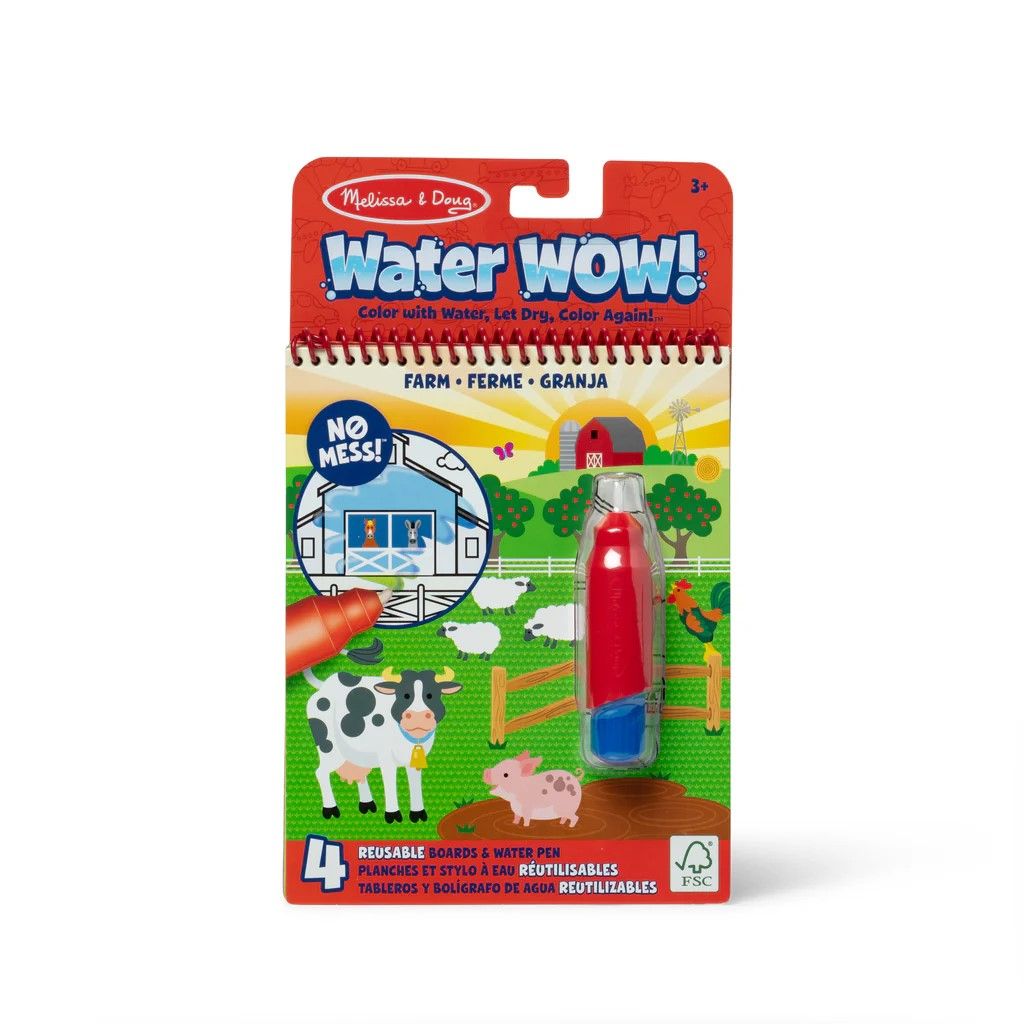 MELISSA AND DOUG WATER WOW CARTE DE COLORAT FERMA REUTILIZABILA CU APA