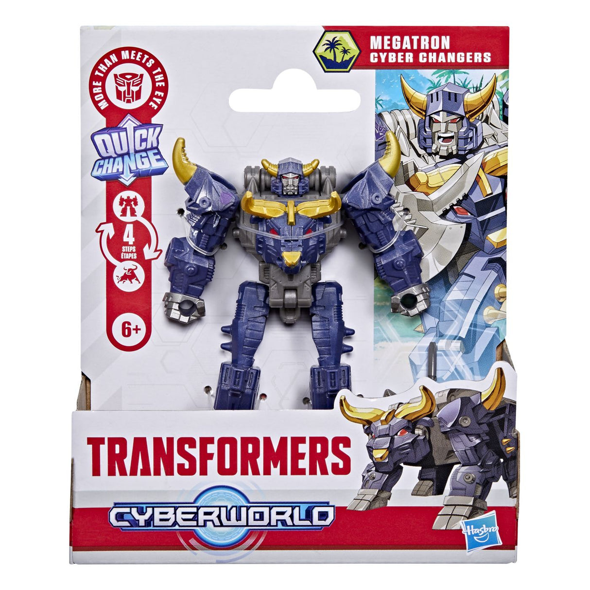 TRANSFORMERS CYBERWORLD ROBOT MEGATRON CONVERTIBIL 10CM