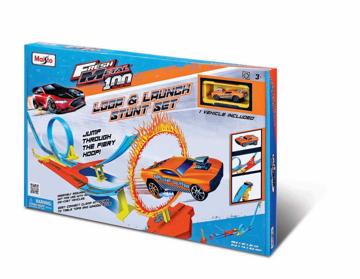 MAISTO POWER CIRCUIT RACEWAY CIRCUIT ACROBATII CU BUCLA SI LANSARE