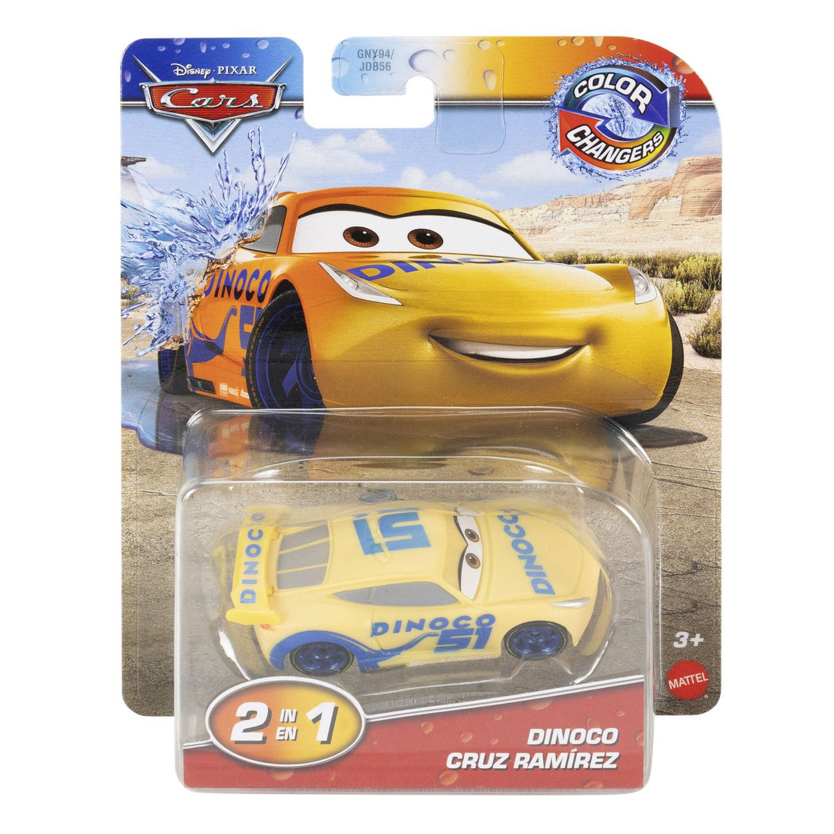 CARS MASINUTA DINOCO CRUZ RAMIREZ CU CULORI SCHIMBATOARE