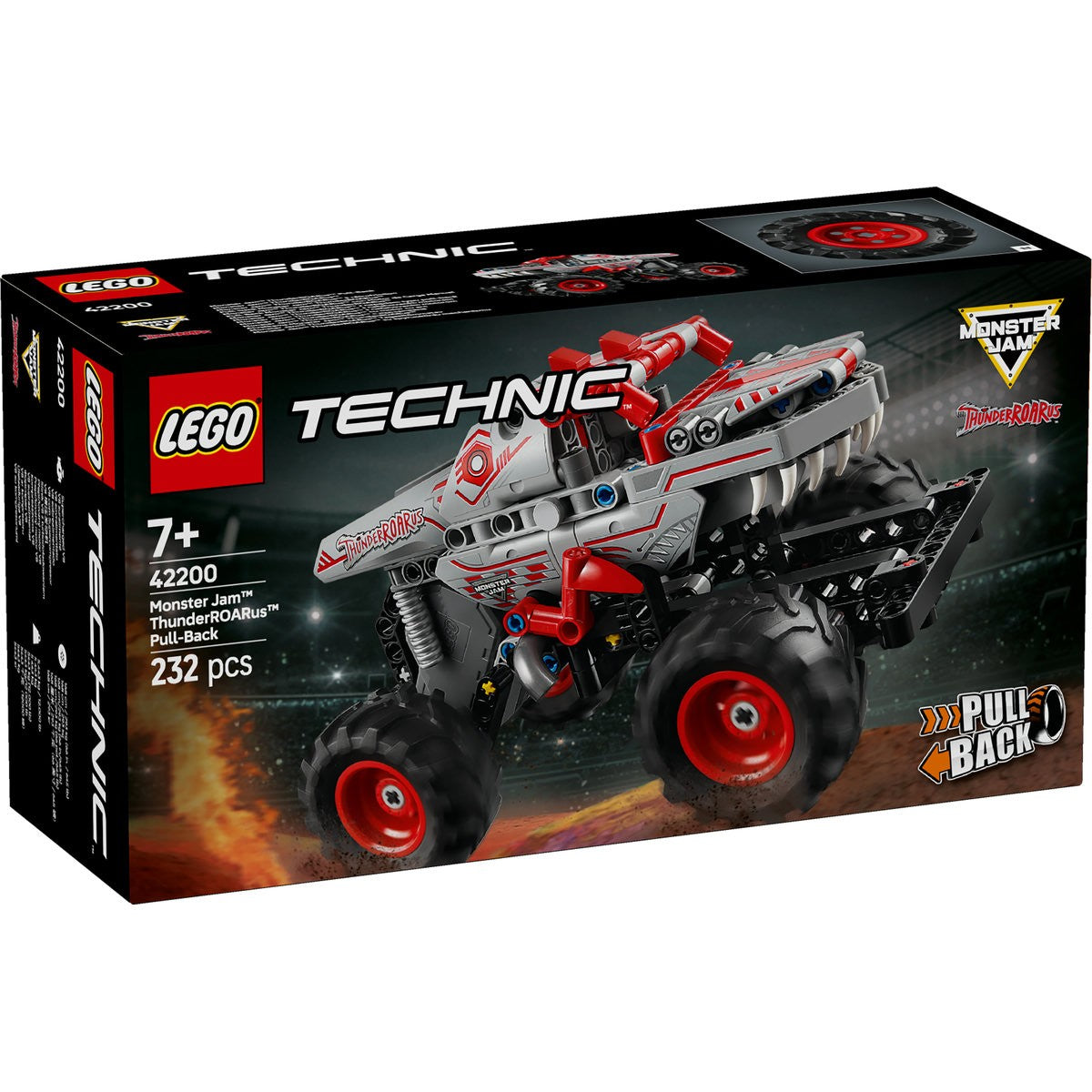 LEGO TECHNIC MONSTER JAM THUNDERROARUS PULL-BACK 42200