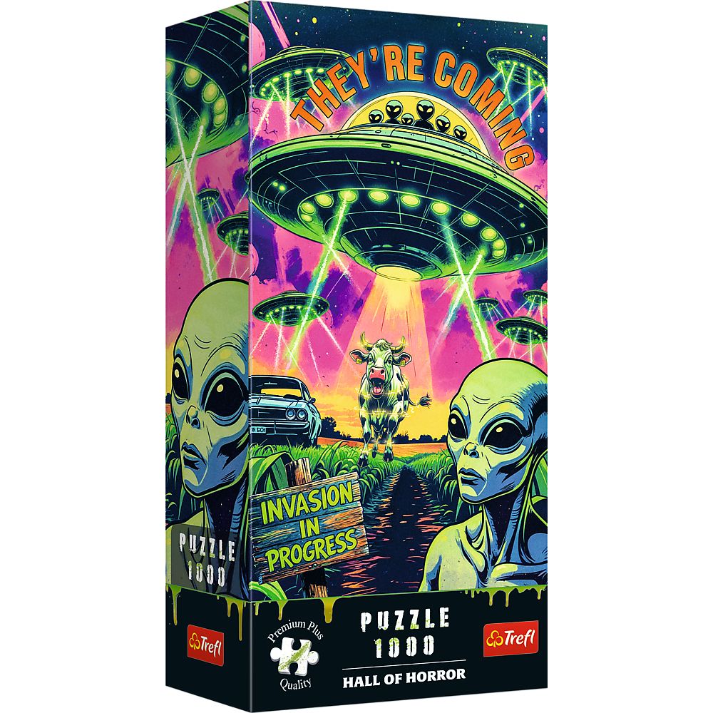PUZZLE TREFL 1000 PREMIUM PLUS SALA GROAZEI OZN-URI