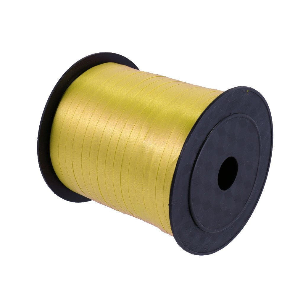 Panglica pentru Baloane, Vivimall, Rola de 200 de Metri, din Rafie, Aurie - vivimall.ro