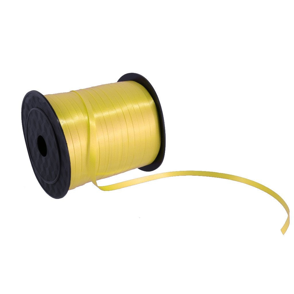 Panglica pentru Baloane, Vivimall, Rola de 200 de Metri, din Rafie, Aurie - vivimall.ro