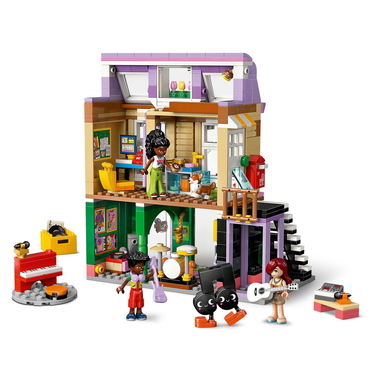 LEGO FRIENDS MAGAZIN DE MUZICA SI APARTAMENT 42653