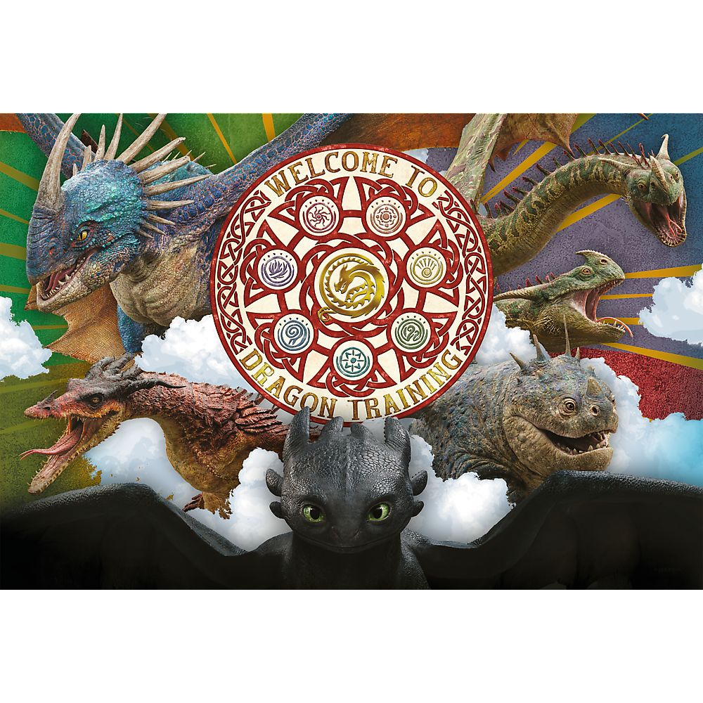PUZZLE TREFL 100 CUM SA ITI DRESEZI DRAGONUL DRAGONI IN ACTIUNE