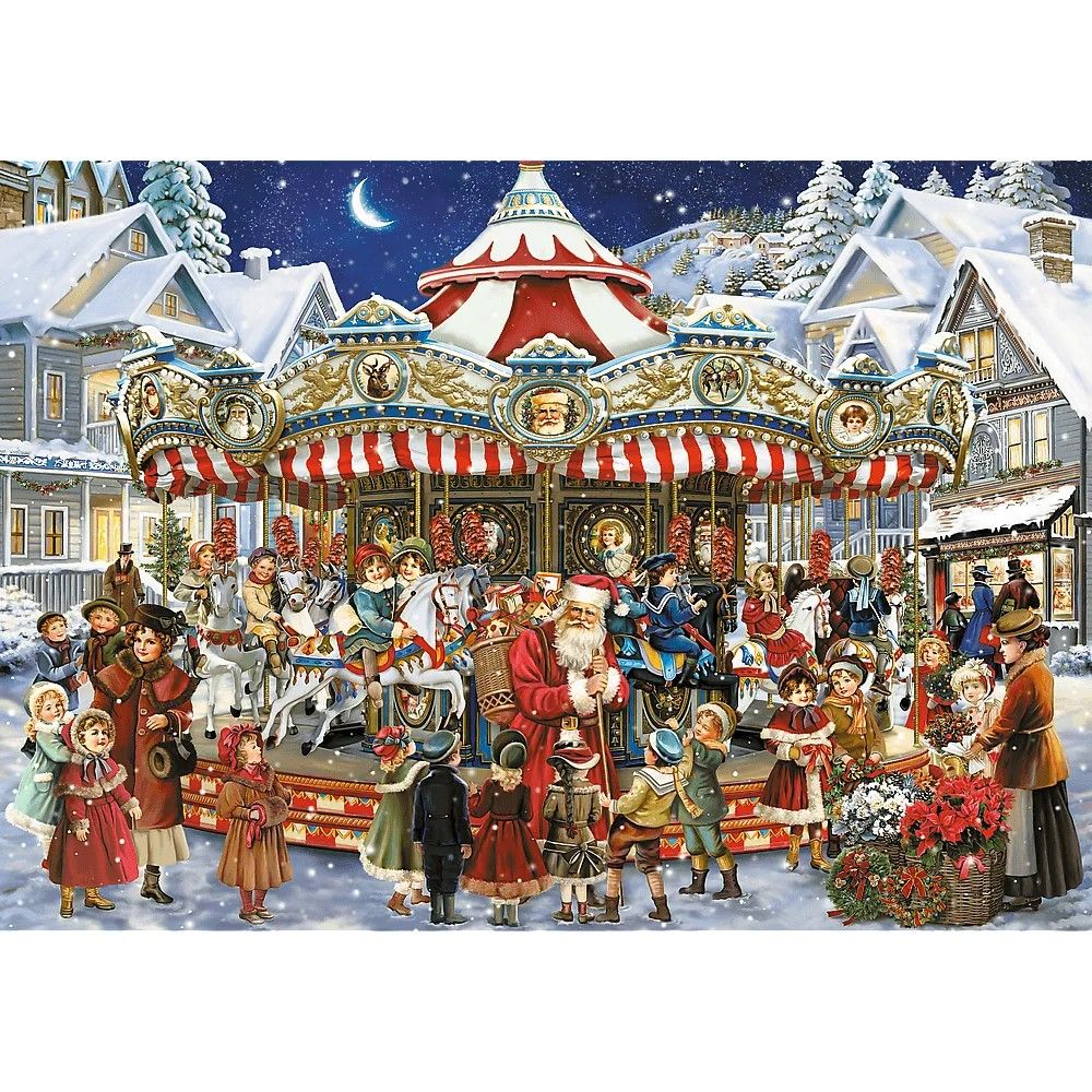 PUZZLE TREFL 1000 CARUSEL DE CRACIUN