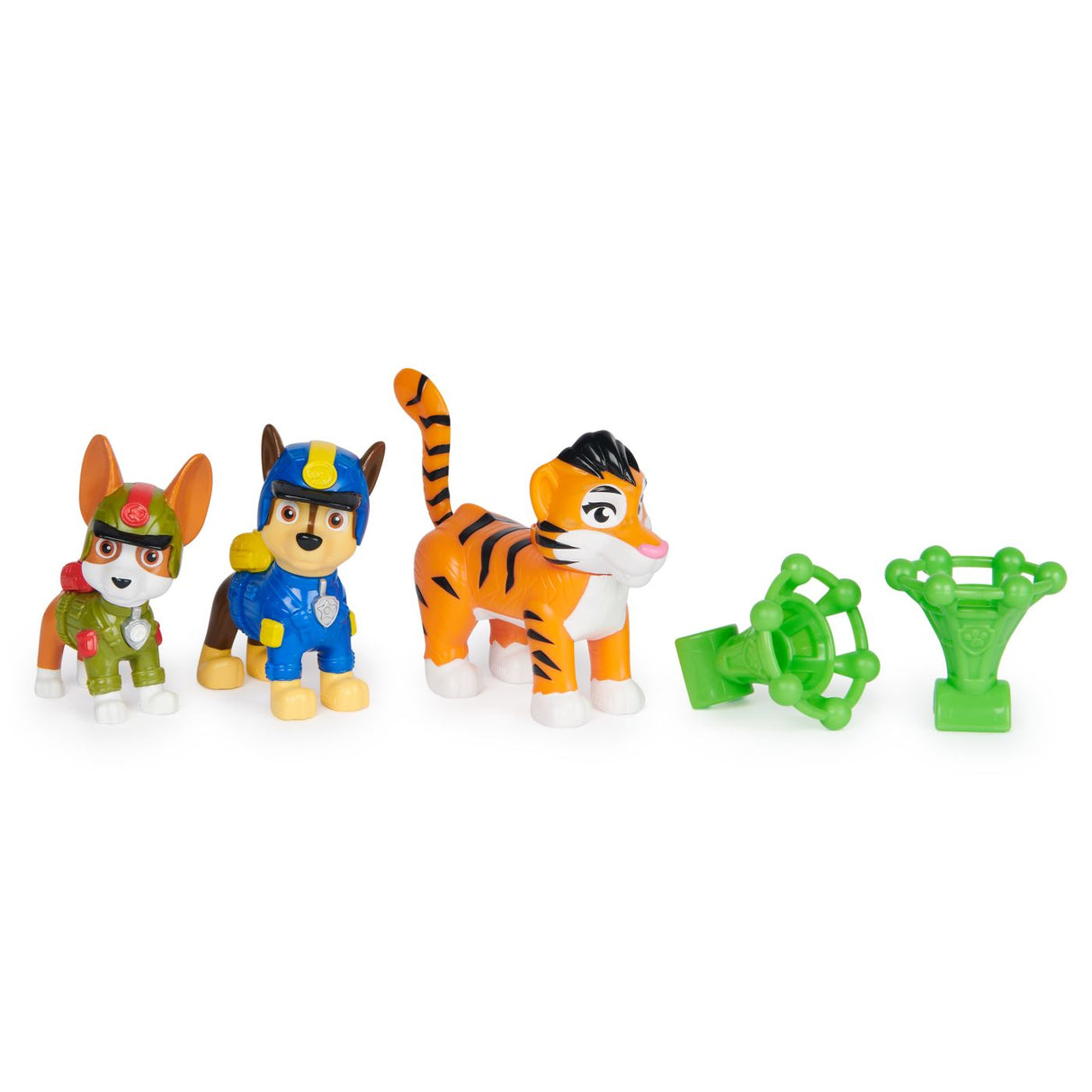 PATRULA CATELUSILOR JUNGLE PUPS SET 3 FIGURINE CHASE TRACKER SI TIGRUL