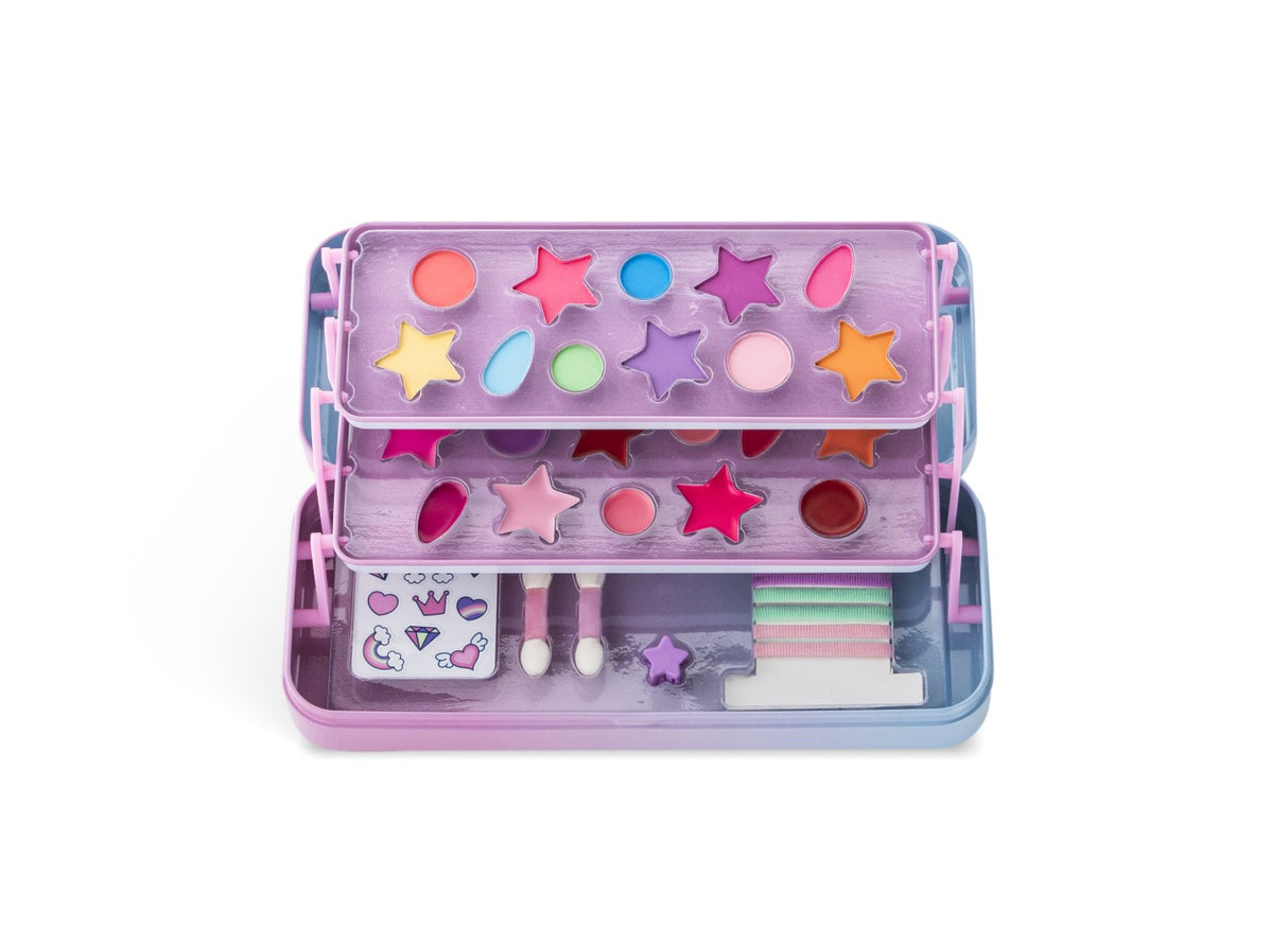 MARTINELIA LITTLE UNICORN TRUSA DE MACHIAJ IN CUTIE DE METAL CU 3 COMPARTIMENTE