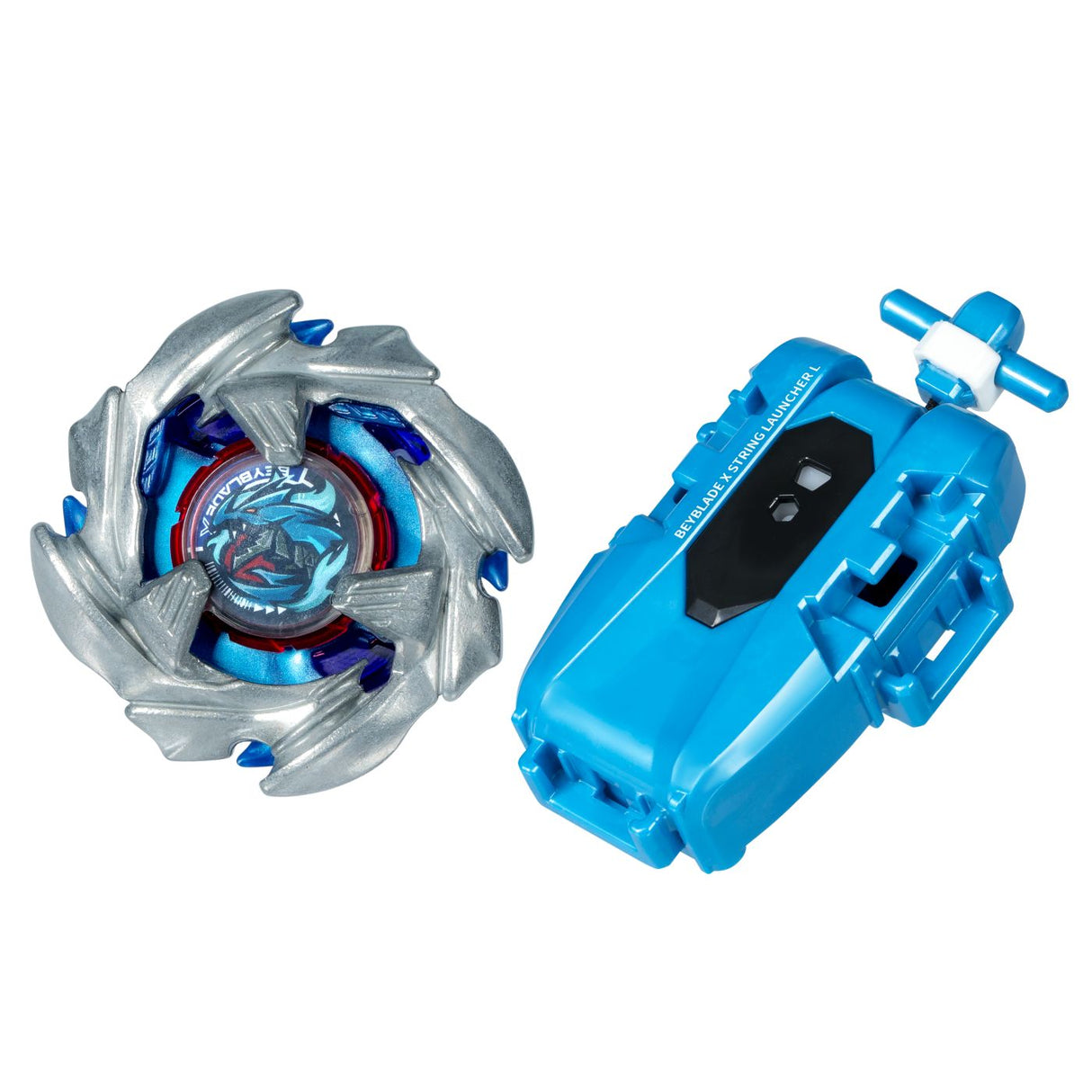 BEYBLADE X LET IT RIP SET LANSATOR SI ROATA COBALT DRAGOON 2-60C