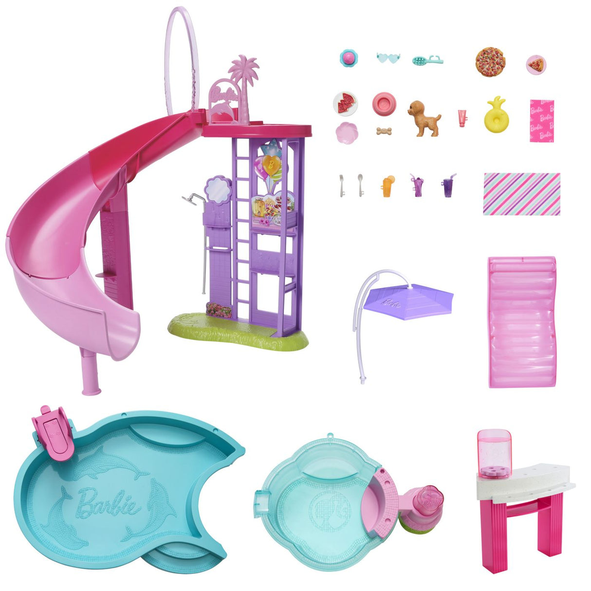 BARBIE SET DE JOACA PISCINA DE VIS CU ACCESORII