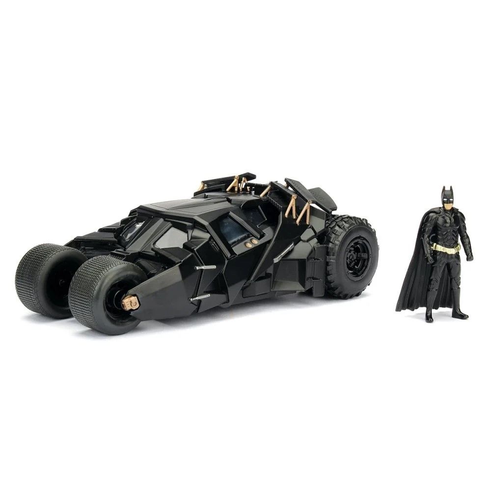 JADA THE DARK KNIGHT SET FIGURINA BATMAN SI MASINUTA METALICA BATMOBILE SCARA 1 LA 24