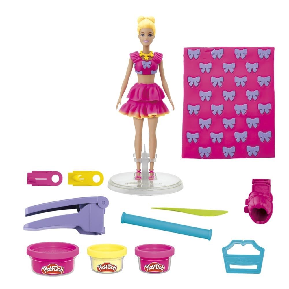 PLAY DOH BARBIE SET VOLANASE SI FUNDITE CU PAPUSA INCLUSA