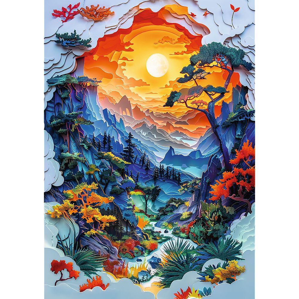 PUZZLE TREFL 1000 EDITIA ANIVERSARA 40 DE ANI 3D DOLINA