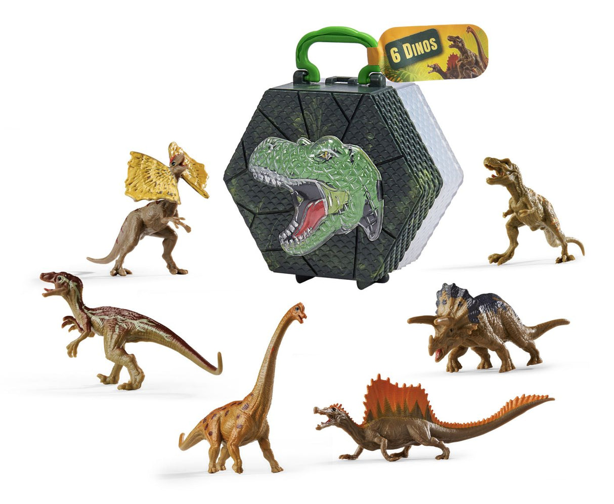 NATURE WORLD DINO SET 6 DINOZAURI IN CUTIE PIRAMIDA