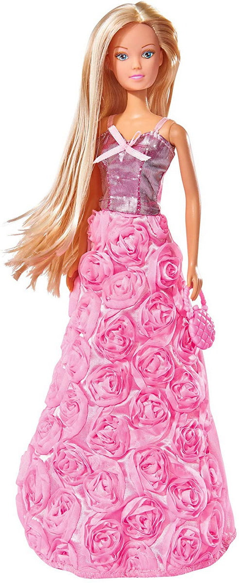 PAPUSA STEFFI CU ROCHITA ROZ DE GALA SI PLINA CU TRANDAFIRI