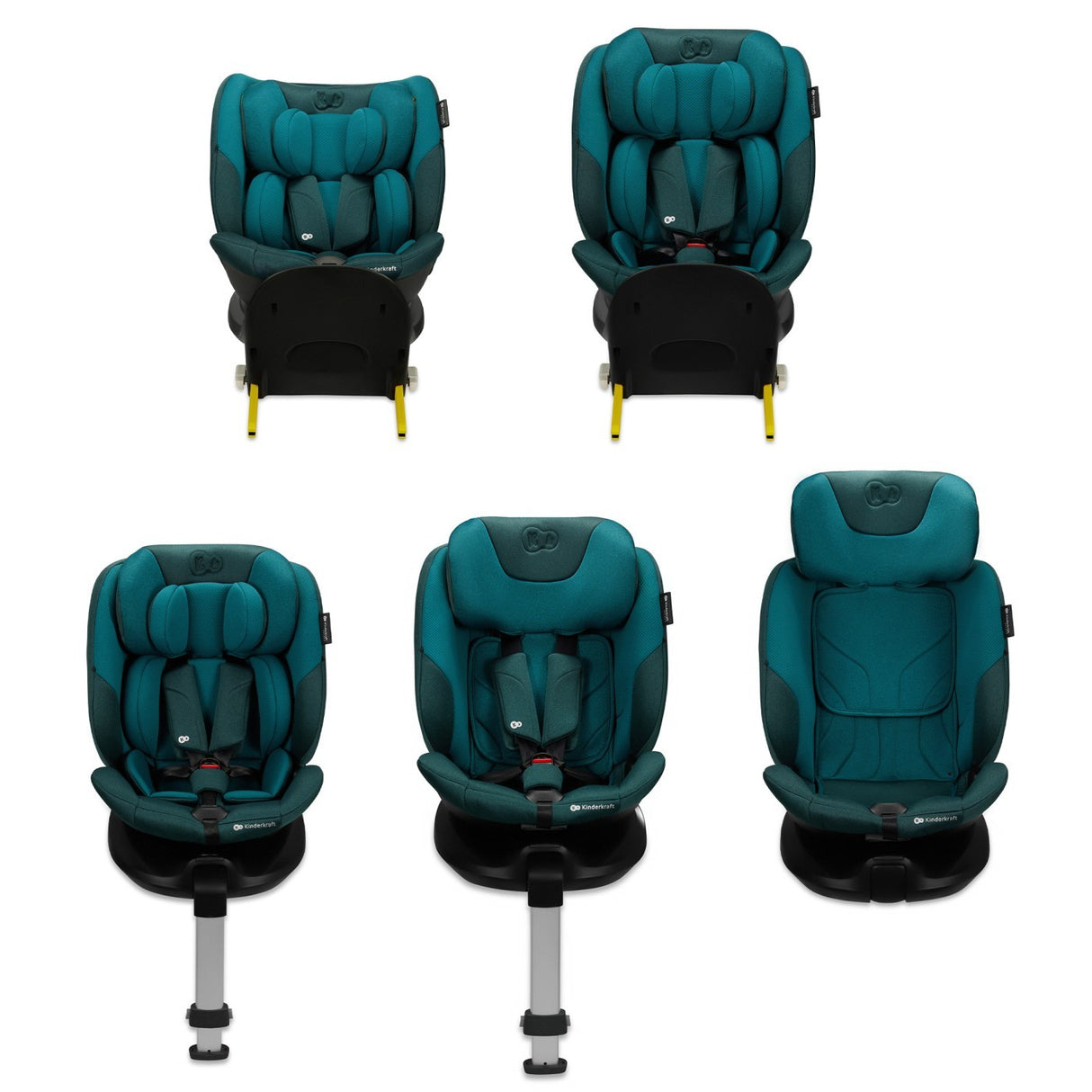 SCAUN AUTO KINDERKRAFT I-FIX, I-SIZE 40-150 CM, HARBOR BLUE