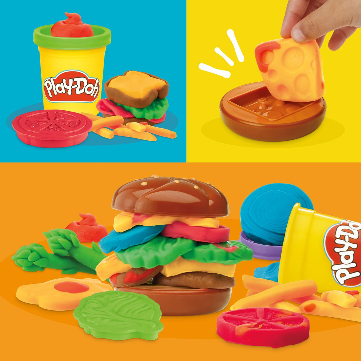 PLAY DOH SET DE GATIT BURGER