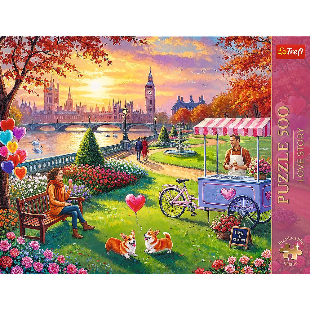 PUZZLE TREFL 500 PREMIUM PLUS LOVE STORY LONDRA ROMANTICA