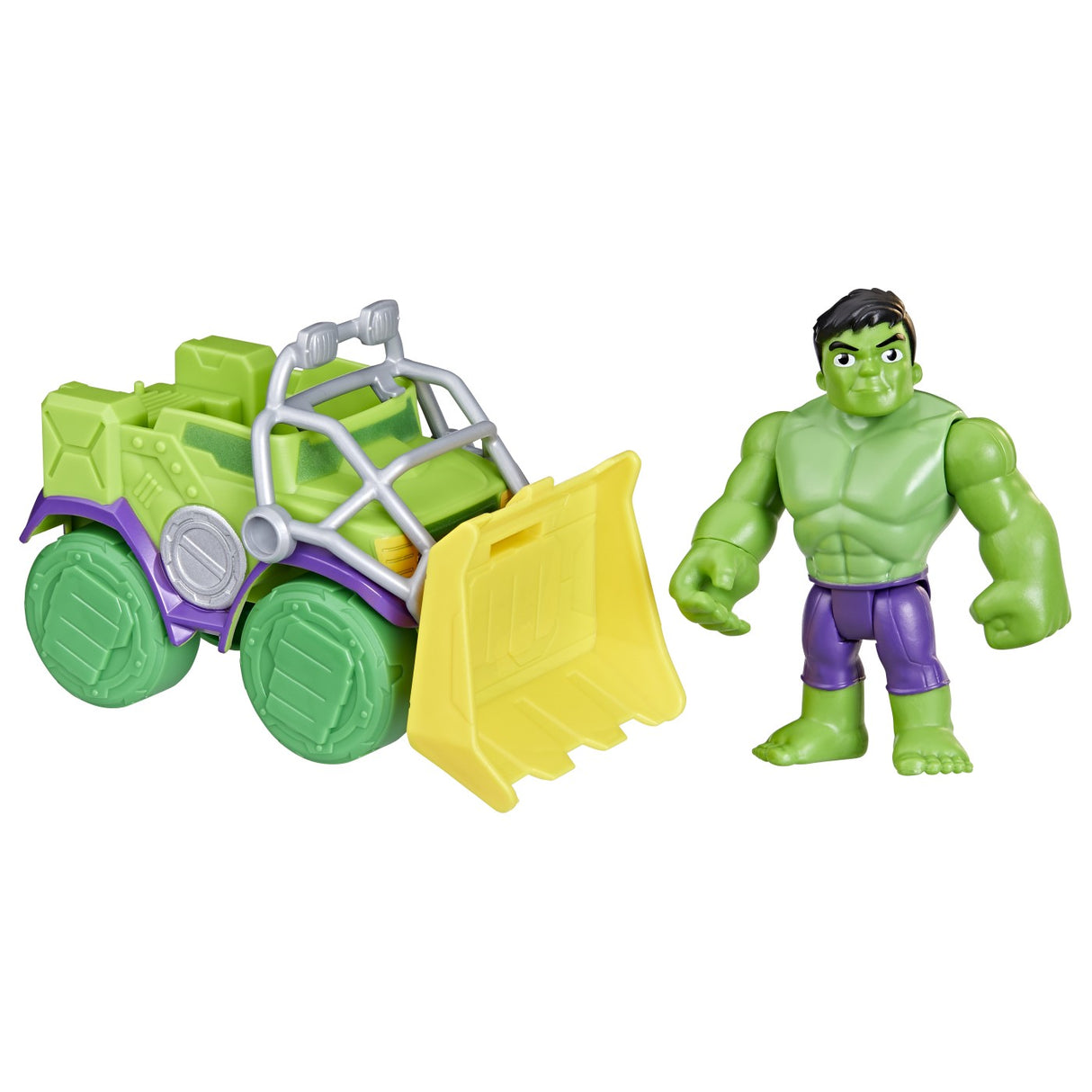 SPIDEY PRIETENII EXTRAORDINARI SET MASINUTA SI FIGURINA SI ACCESORIU HULK