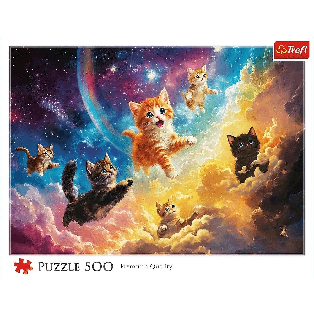 PUZZLE TREFL 500 PISICUTE SPATIALE