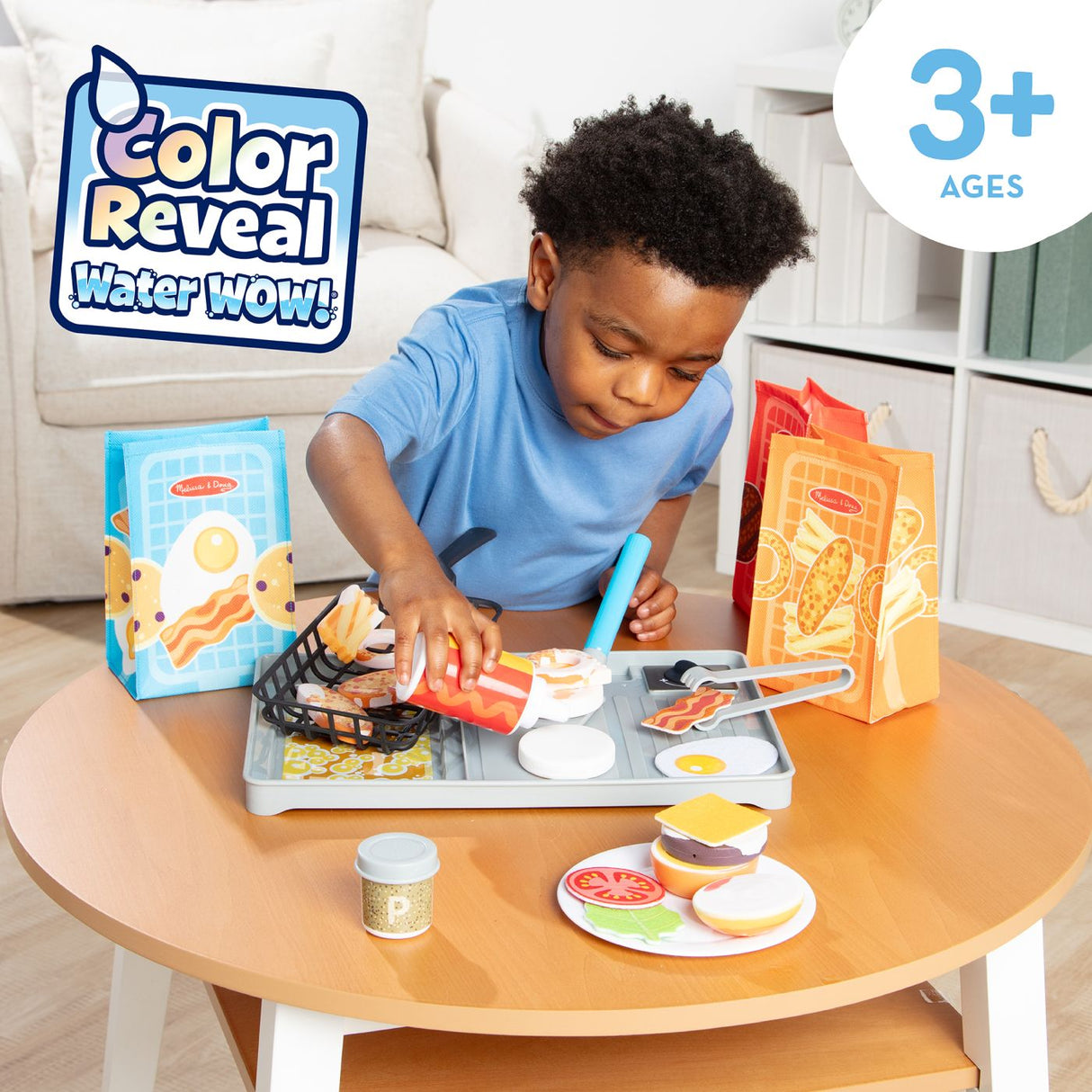 MELISSA AND DOUG SET DE JOACA GRATAR CU SCHIMBAREA CULORII WATER WOW