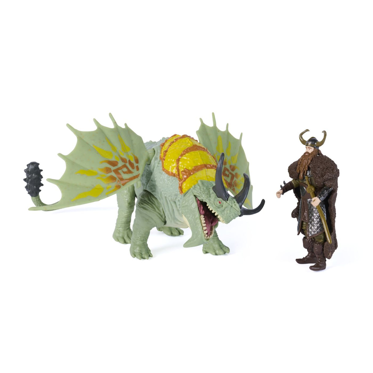 CUM SA ITI DRESEZI DRAGONUL INCERCAREA FLACARII SET DRAGON RUMBLEHORN SI FIGURINA STOICK