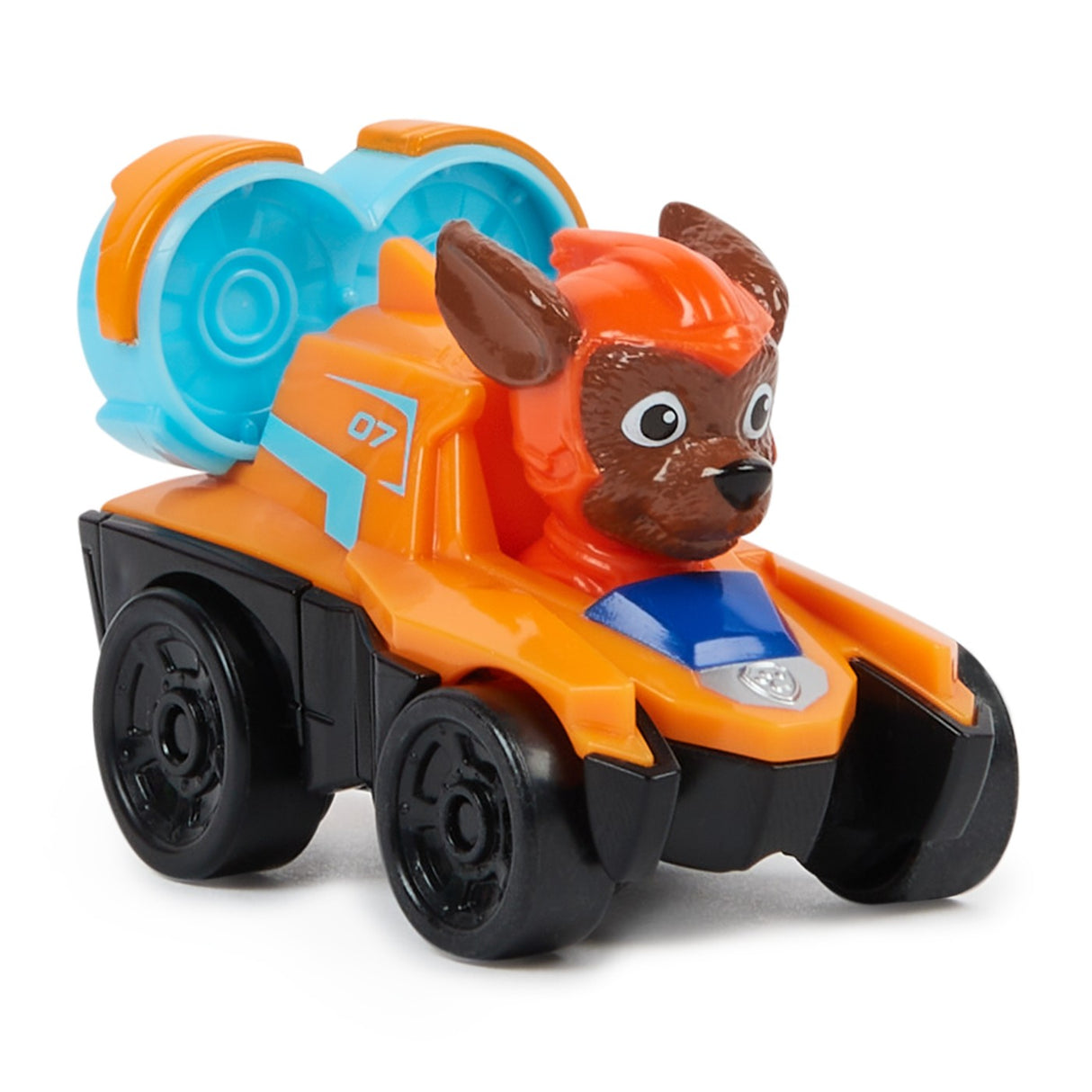 PATRULA CATELUSILOR PUP SQUAD RACERS VEHICUL METALIC ZUMA SCARA 1:55