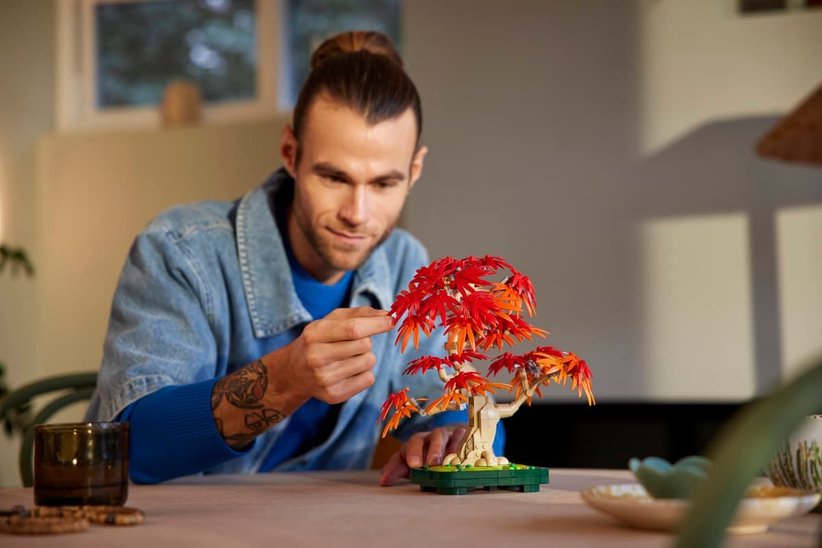 LEGO BOTANICALS BONSAI DE ARTAR JAPONEZ ROSU 10348
