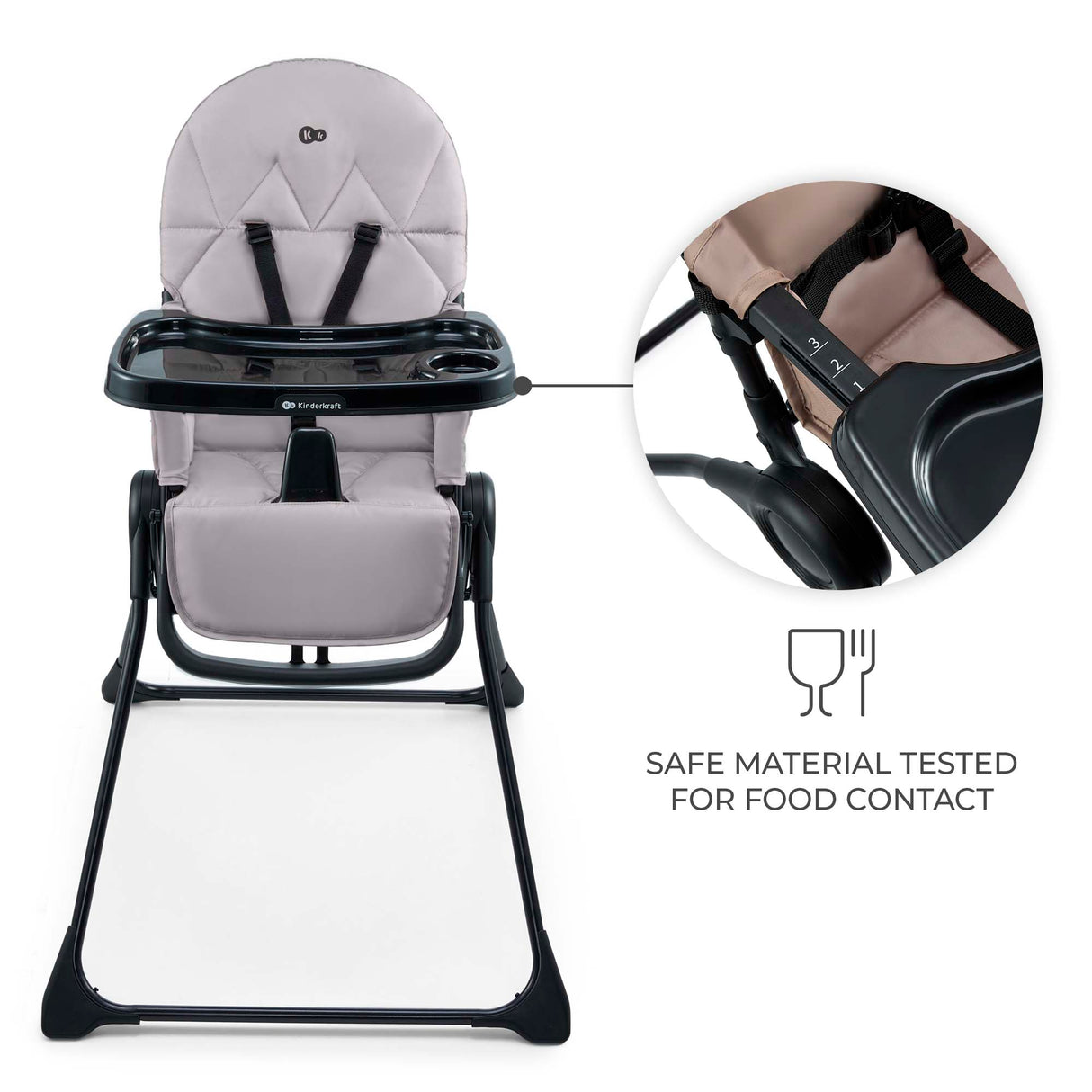 SCAUN DE MASA KINDERKRAFT BINCI, GREY