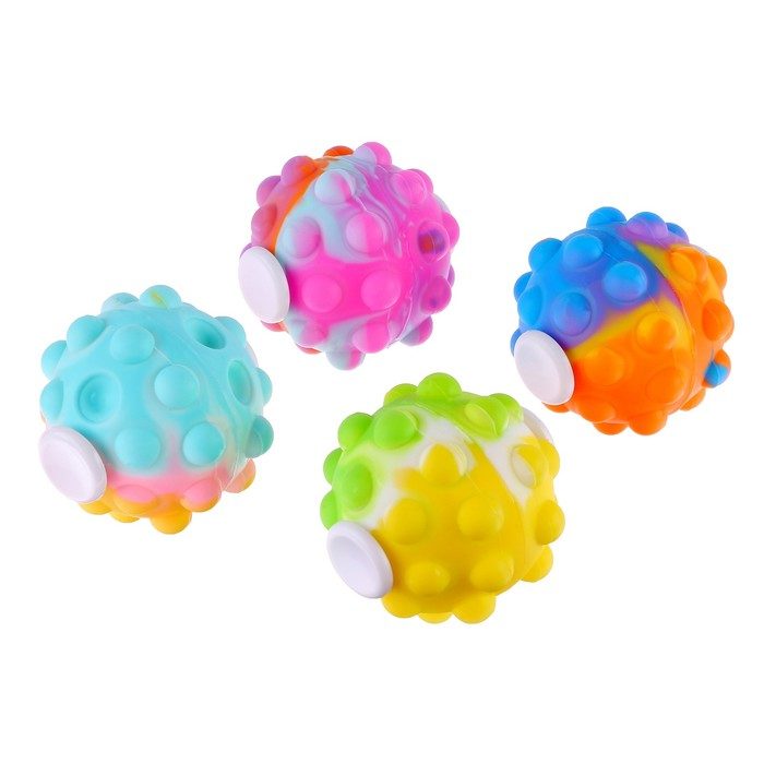 Fidget Spinner Pop It 3D tip Minge Senzoriala, Flippy, Jucarie Rotativa Anti-stres, pentru Copii si Adulti, Multicolor, 6 cm, Model Verde - vivimall.ro