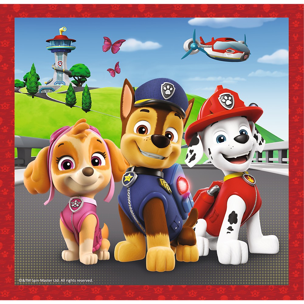 PUZZLE TREFL 3IN1 PATRULA CATELUSILOR CATELUSII FERICITI