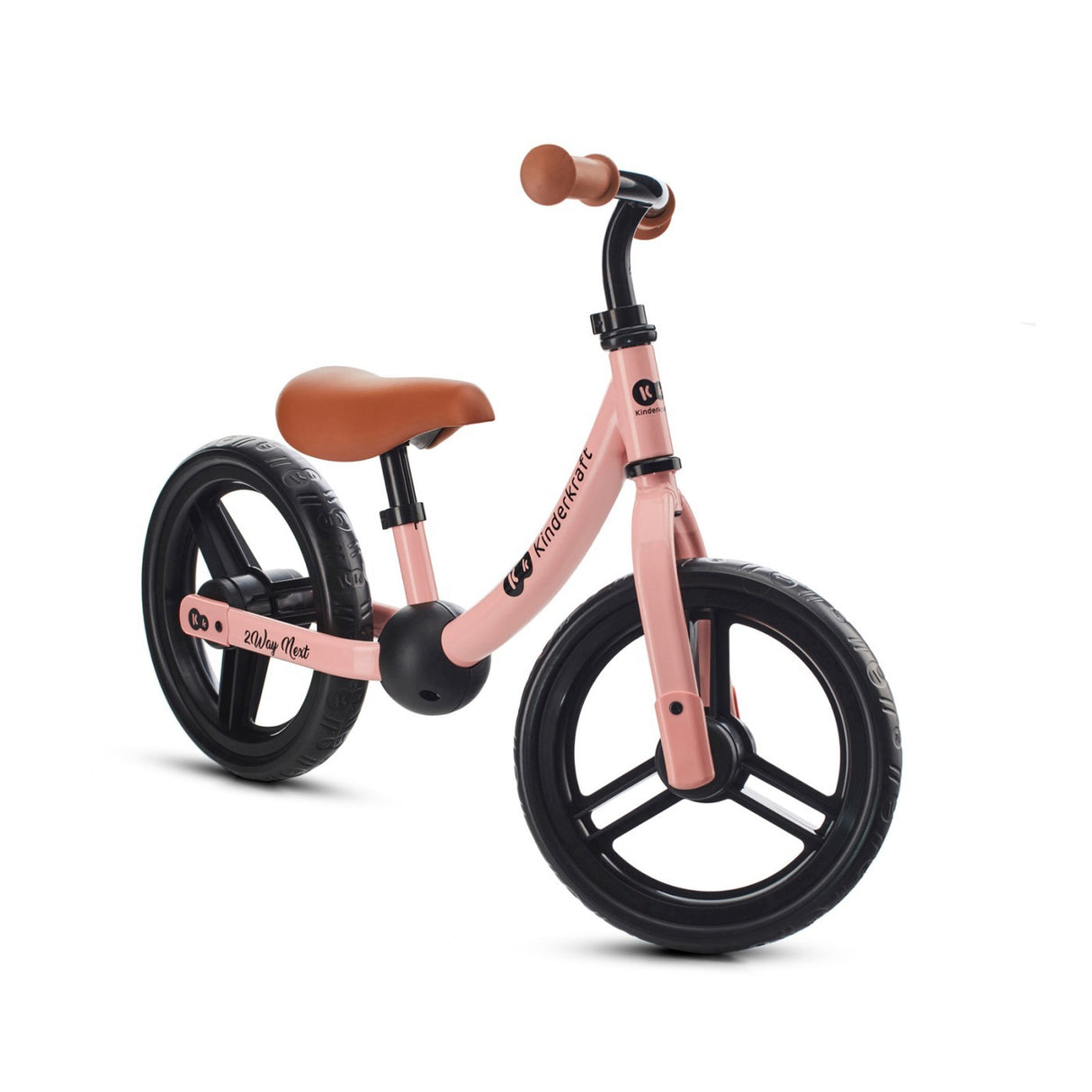 BICICLETA FARA PEDALE, KINDERKRAFT - 2WAY NEXT, PORTOCALIU, 12INCH, ROSE PINK
