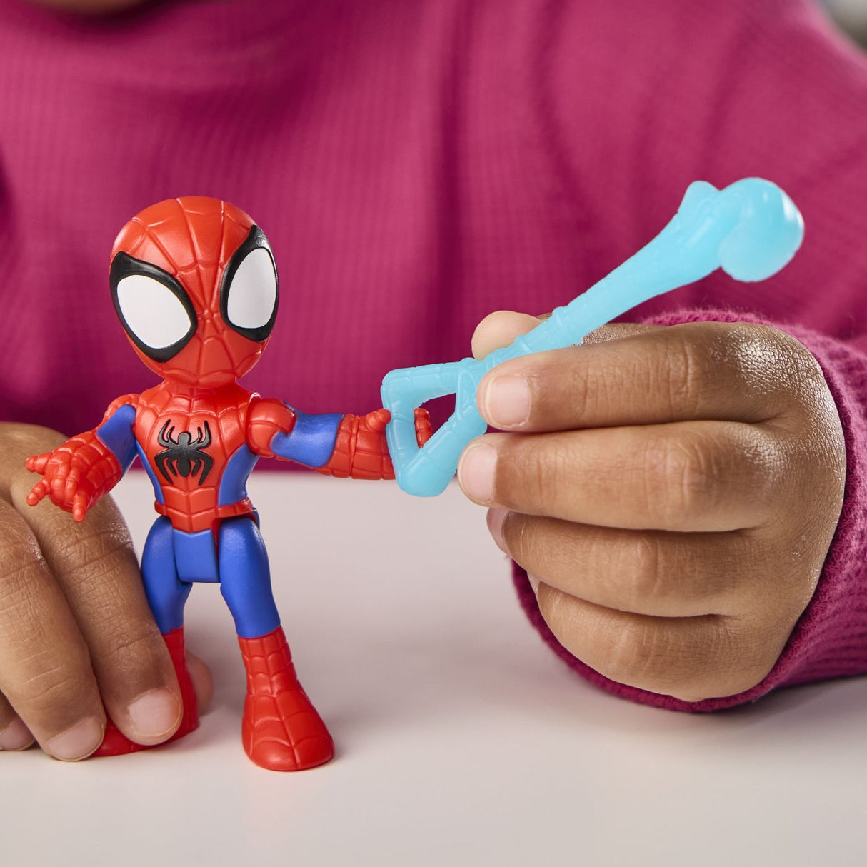 SPIDEY SI PRIETENII LUI UIMITORI MARVEL SET ECHIPA SPIDEY CU ELICOPTER SI ACCESORII 7.6CM