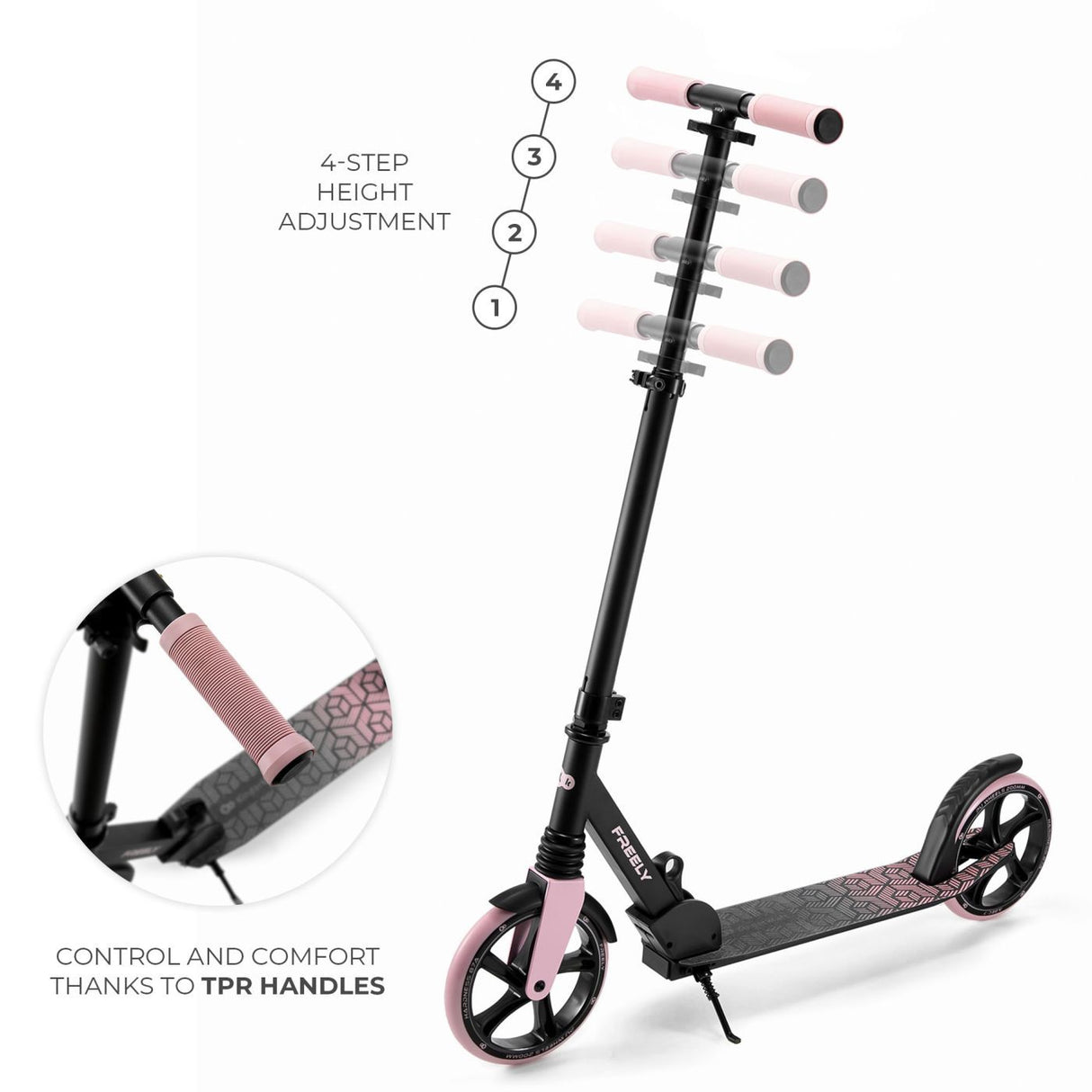 TROTINETA KINDERKRAFT FREELY, PINK