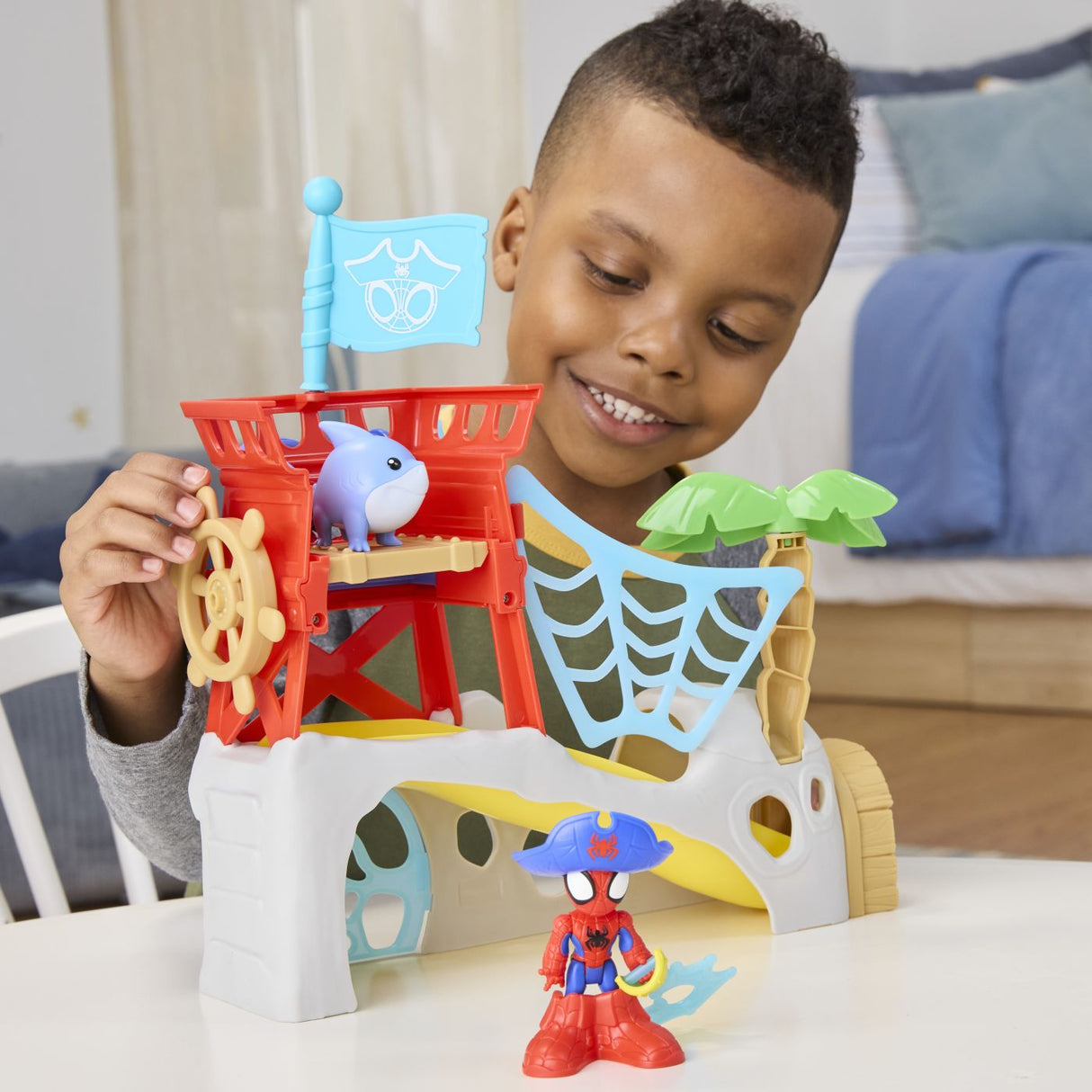SPIDEY SI PRIETENII LUI UIMITORI MARVEL WATER WEBS INSULA LUI SPIDEY