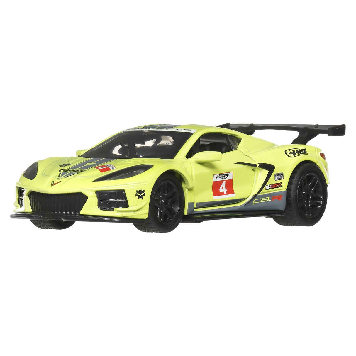 HOT WHEELS MASINUTA METALICA CU SISTEM PULL BACK CORVETTE C8.R HW TORQUE SCARA 1 LA 43