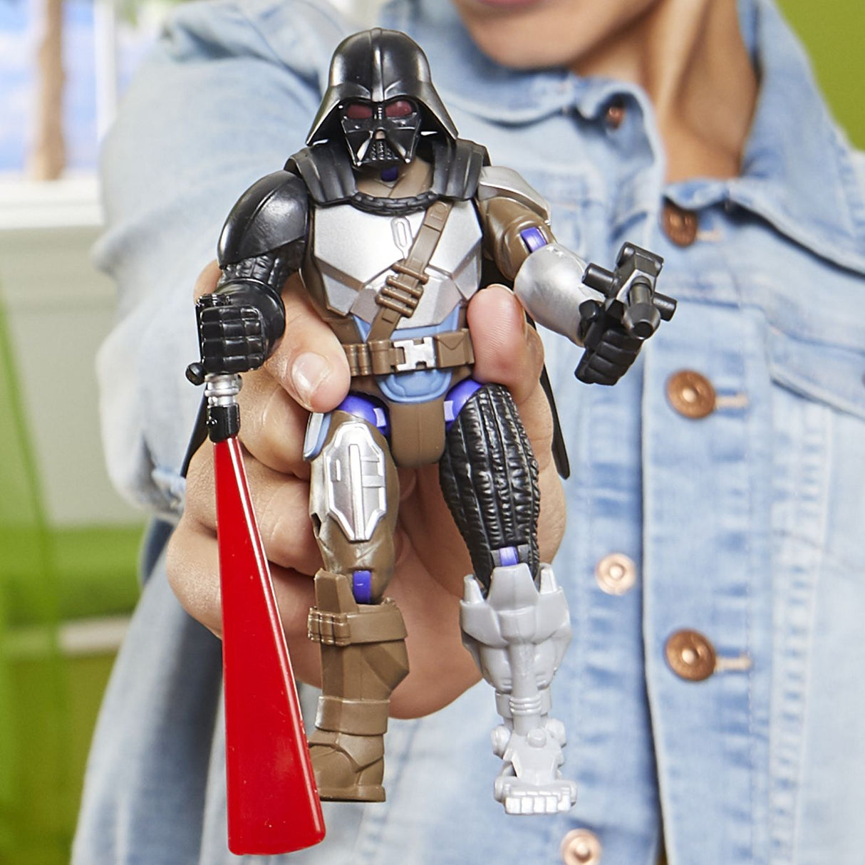 STAR WARS MIX MASHERS DELUXE SET FIGURINA DARTH VADER 12CM SI ACCESORII