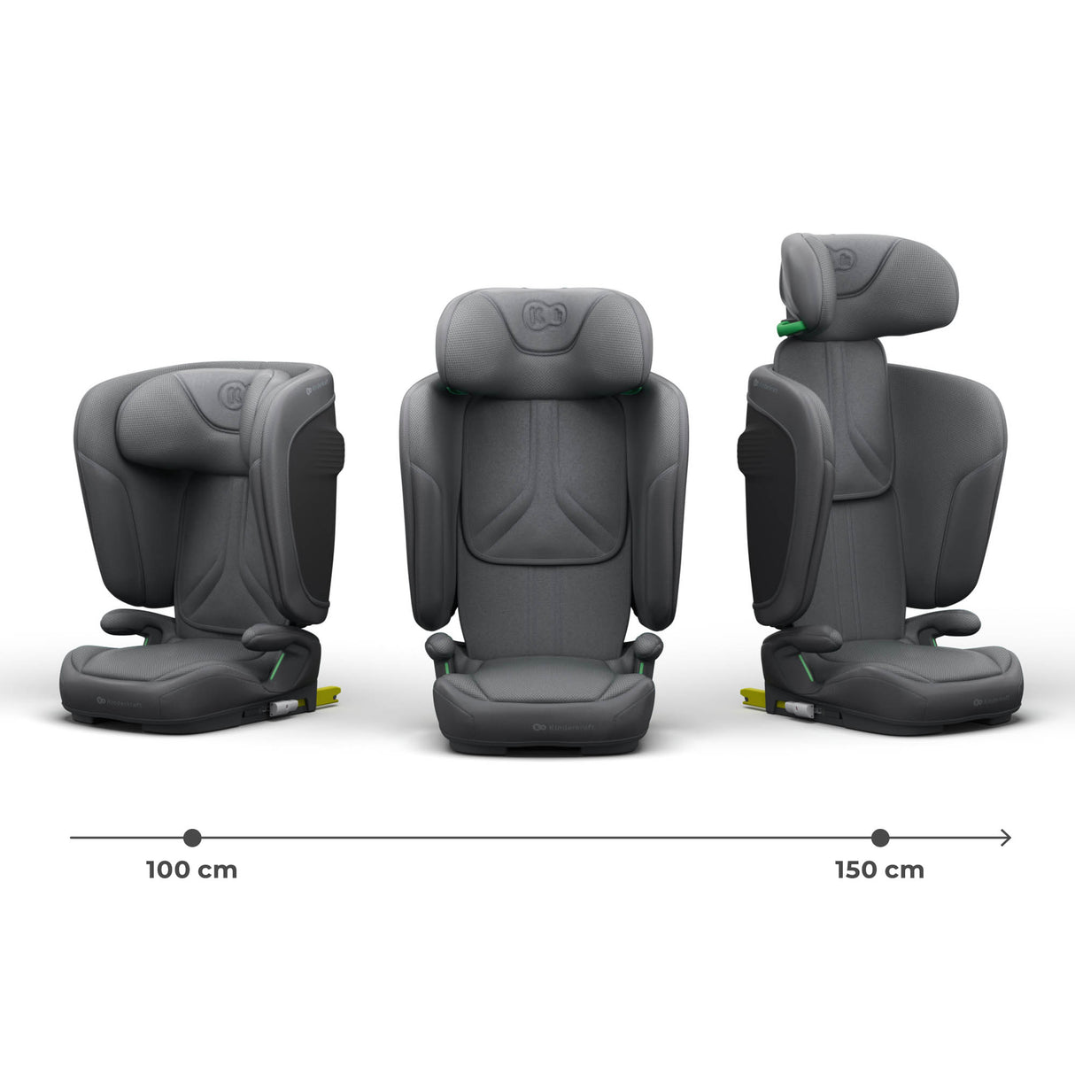 SCAUN AUTO KINDERKRAFT UNITY2 100-150 CM, GREY